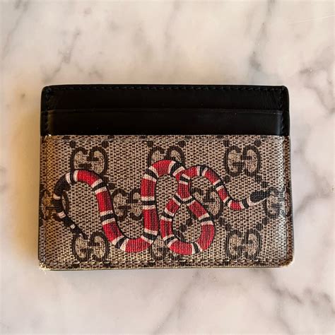 gucci kingsnake card case